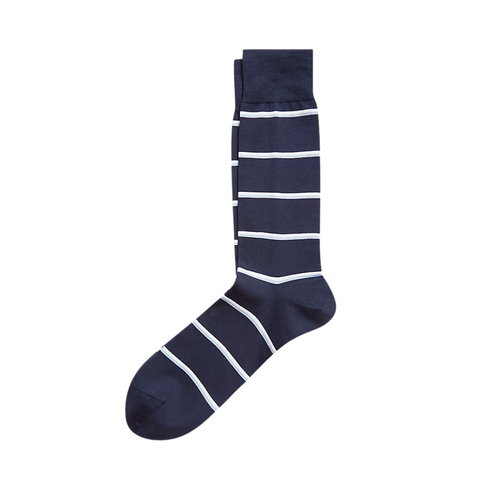 White Lines Crew Socks