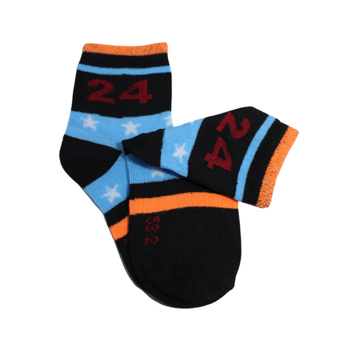 Black Blue Stars kids Socks (6-8 Years)