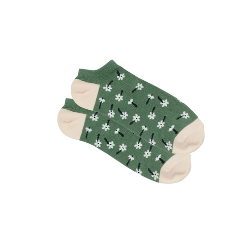 Green Classic Ankle Socks