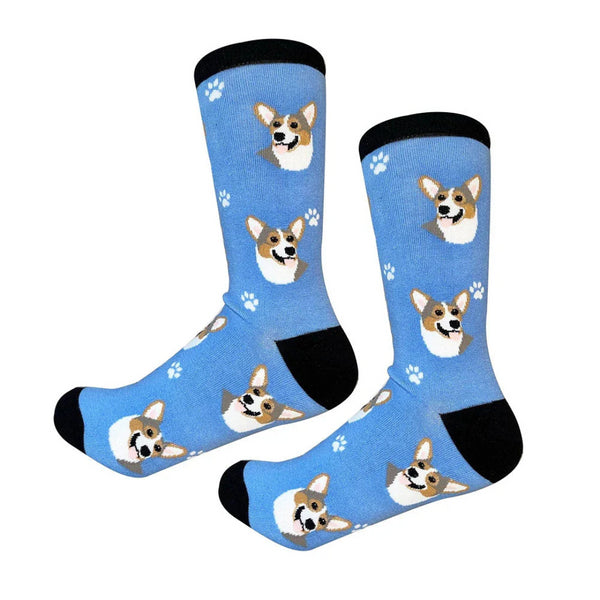 Blue Dog Pet Lover Animal Socks