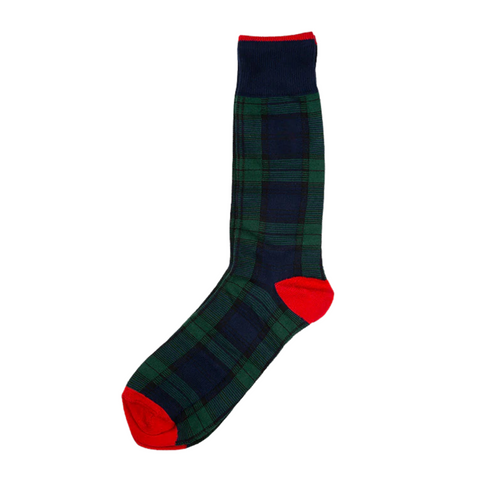 Polo RL Dark Green Tartan Socks
