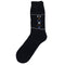Navy Blue Mid Style Cotton Premium Socks