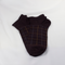 Colored Checked Ankle Socks Maroon