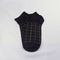 Colored Checked Ankle Socks Black