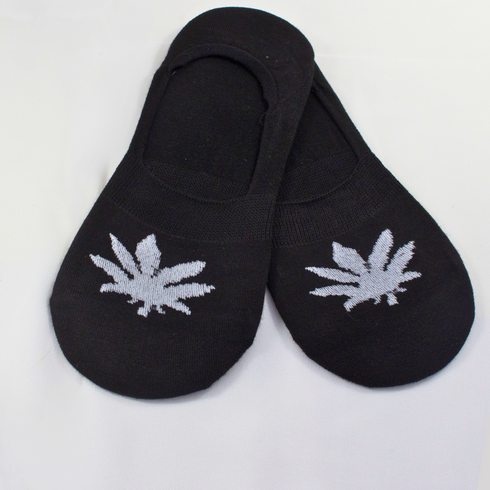 Black Footsies No Show Invisible Socks
