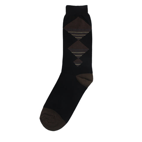 Black Mens Solid Cotton Premium Socks