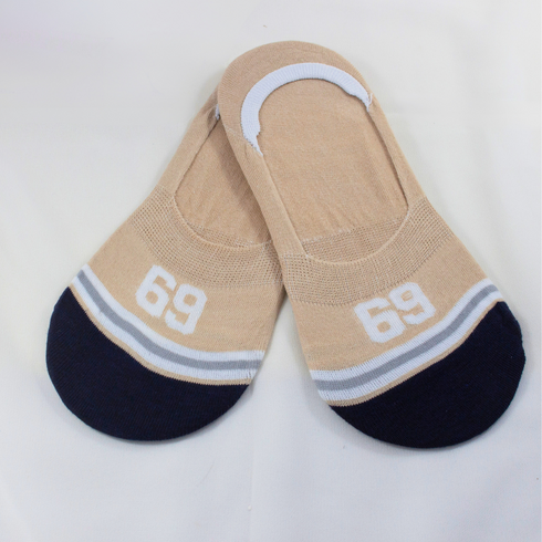 Casual Cotton Loafer Socks Beige