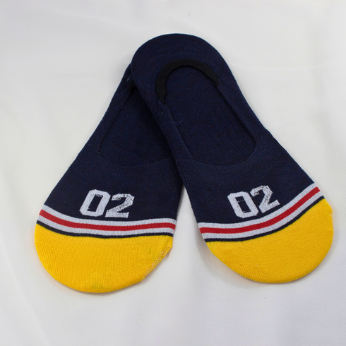 Casual Cotton Loafer Socks Navy Blue