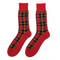 RL Plaid Red Crew Socks