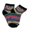 Grey Multi Lines Teddy Kids Socks (6-10 Years)