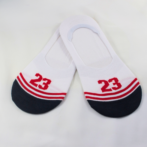 Casual Cotton Loafer Socks White