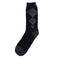 Black Grey Mens Solid Cotton Premium Socks