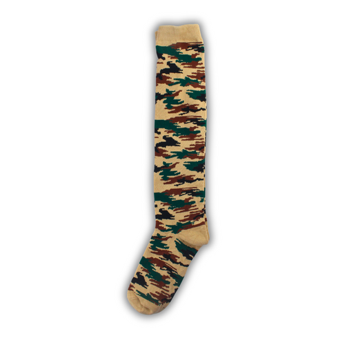 Winter Brown Camouflage Long Socks