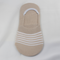 Striped Liner No Show Invisible Socks Beige