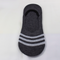 Breathable Striped No Show Invisible Socks Charcoal