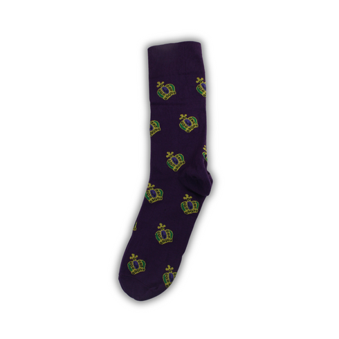 Mardi Gras Crowns Funky Socks