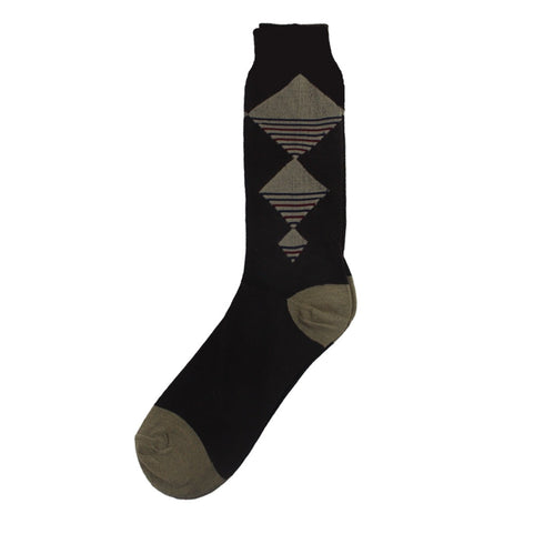 Black Olive Mens Solid Cotton Premium Socks