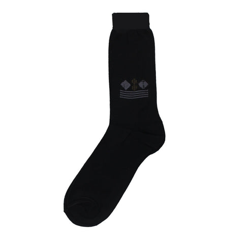 Black Premium Combed Cotton Office Socks