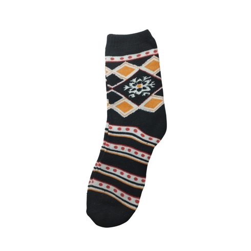 Black Corgi Winter Crew Socks