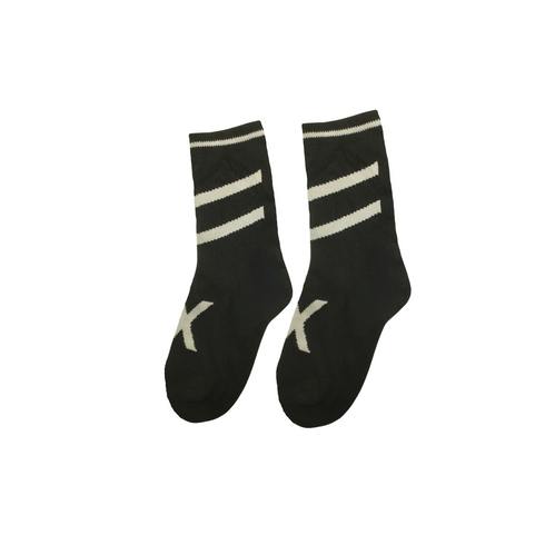 Black Striped Kids Socks (5-7 Years)