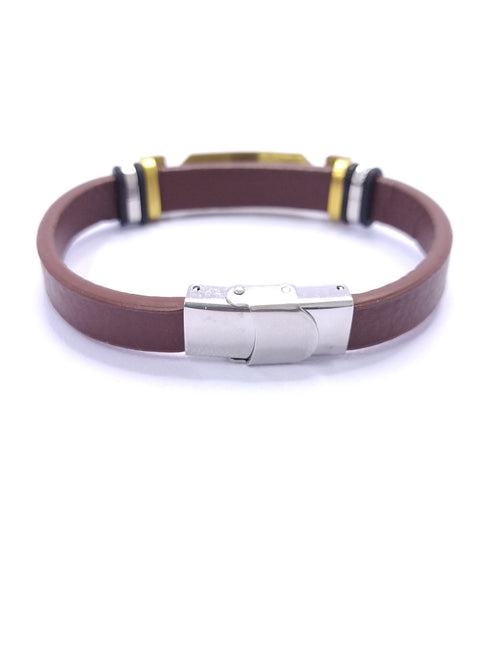 Boss Brown Leather Bracelet