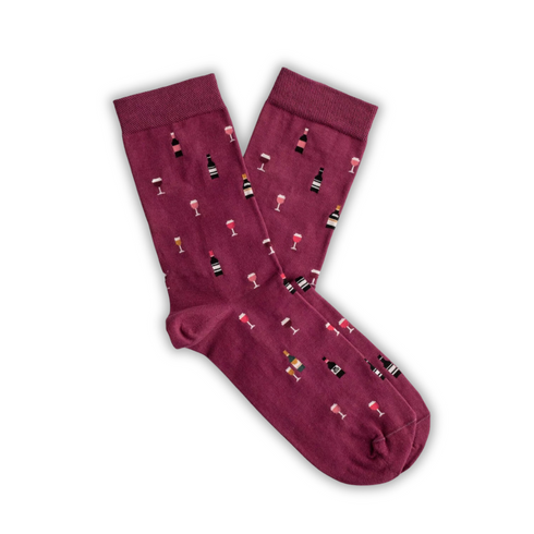 Drink Wine Funky Socks