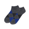 Grey Argyle Ankle Socks