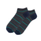 Grey Bold Lines Ankle Socks