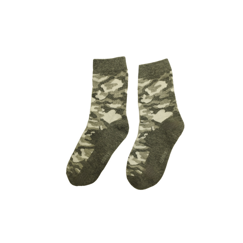 Grey Camouflage Kids Socks (7-9 Years)