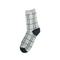 Grey Chequered Crew Socks