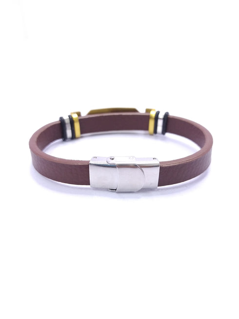Tory Burch Brown Leather Bracelet