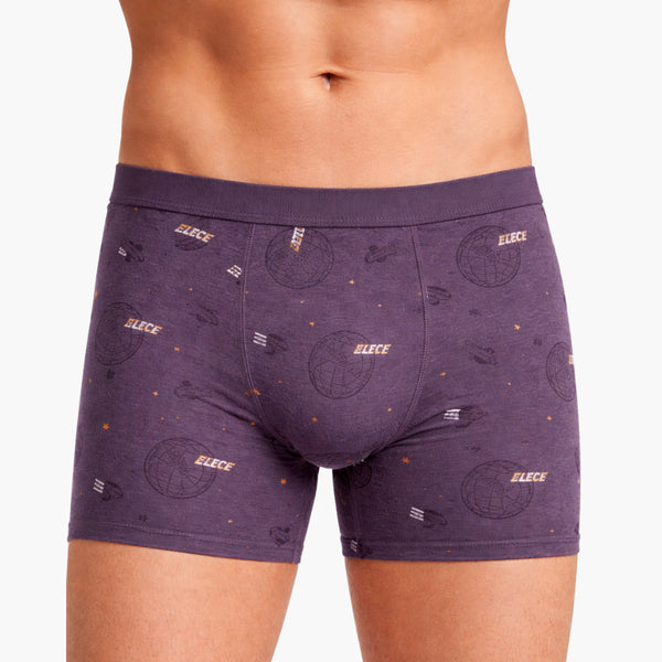 Men’s Elece Print Boxer Brief – Purple