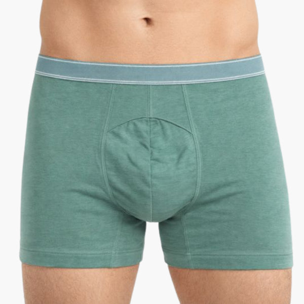 Men’s Solid Stripe Boxer Brief – Green