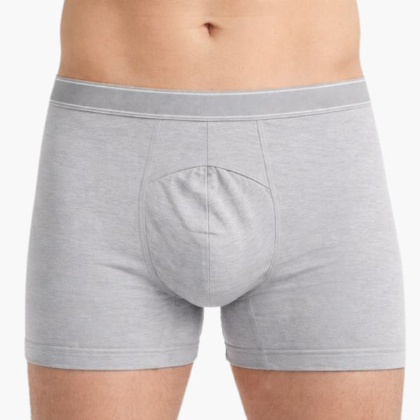 Men’s Solid Stripe Boxer Brief – Grey