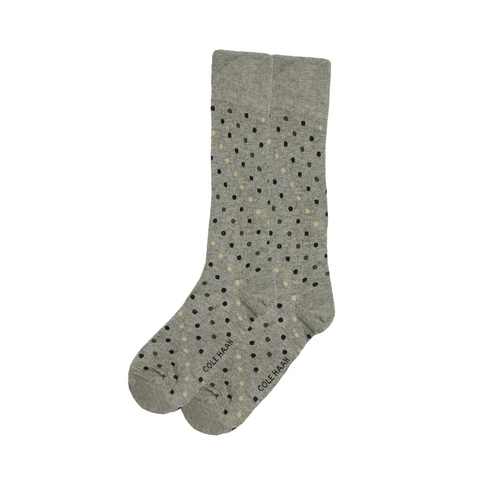 Multi Polka Dots Light Grey Funky Socks