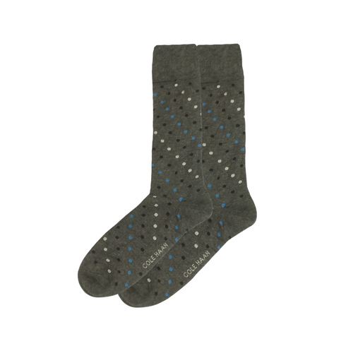 Multi Polka Dots Dark Grey Funky Socks