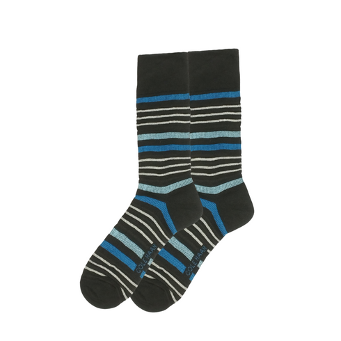 Multi lines Black Funky Socks