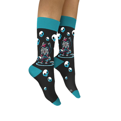 Necromancer Kitty Funky Socks