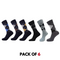 Premium Quality Argyle Crew Socks - Pack of 6