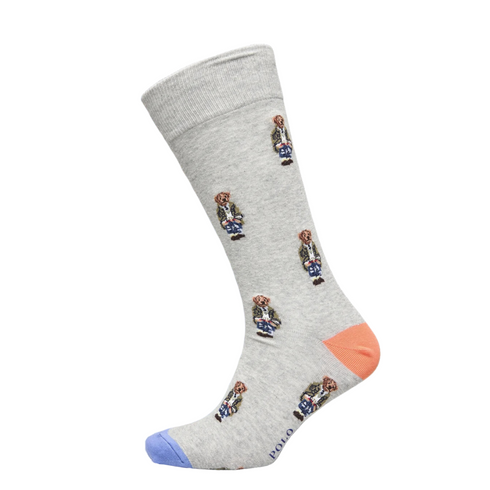 RL Grey Teddy Funky Socks