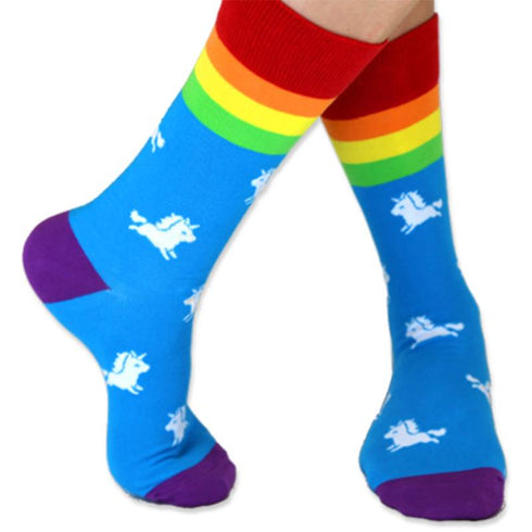 Rainbow Unicorn Funky Socks