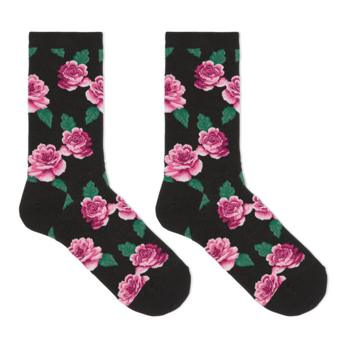 Rose Flower Funky Socks
