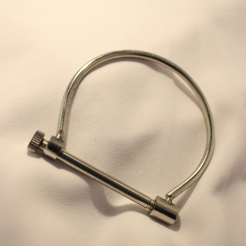 Silver Stainless Steel Hand Cuff Round Bracelet