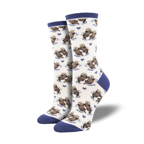 White Sea Cat Funky Socks