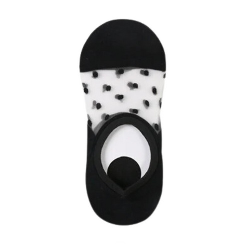 Womens Black Transparent Invisible Socks - Premium Quality