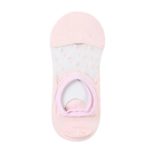 Womens Pink Transparent Invisible Socks - Premium Quality