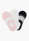 Womens Transparent Invisible Socks - Pack of 3