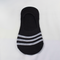 Breathable Striped No Show Invisible Socks Black