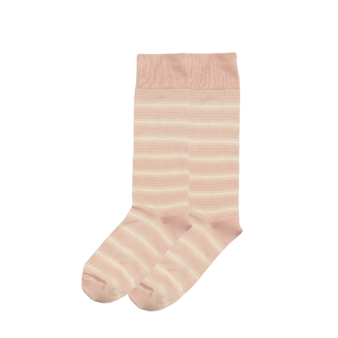 White Lines Pink Funky Socks