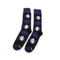 Purple Animated Ghost Funky Socks
